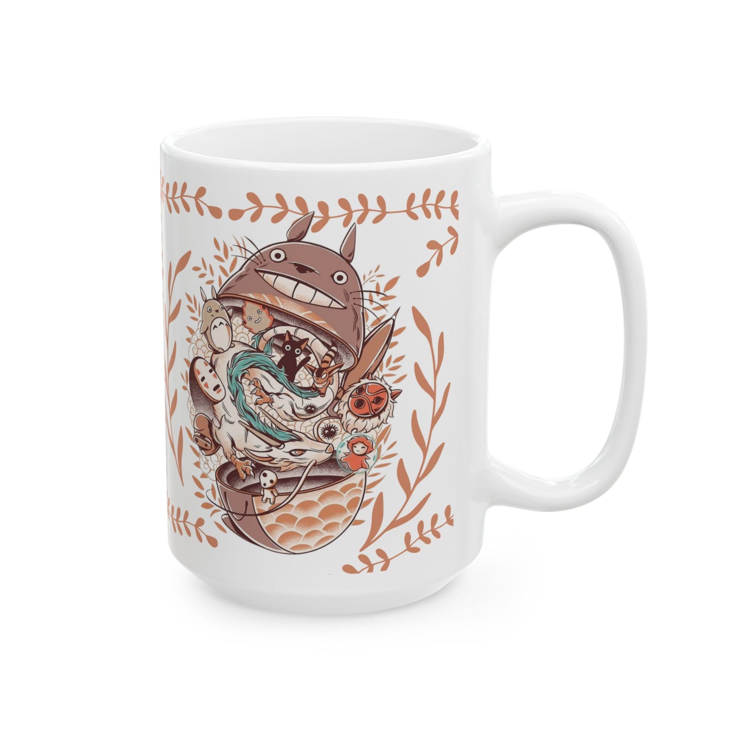 Totoro Matryoshka Mug – 11oz & 15oz Studio Ghibli Inspired Coffee Cup for Anime Fans