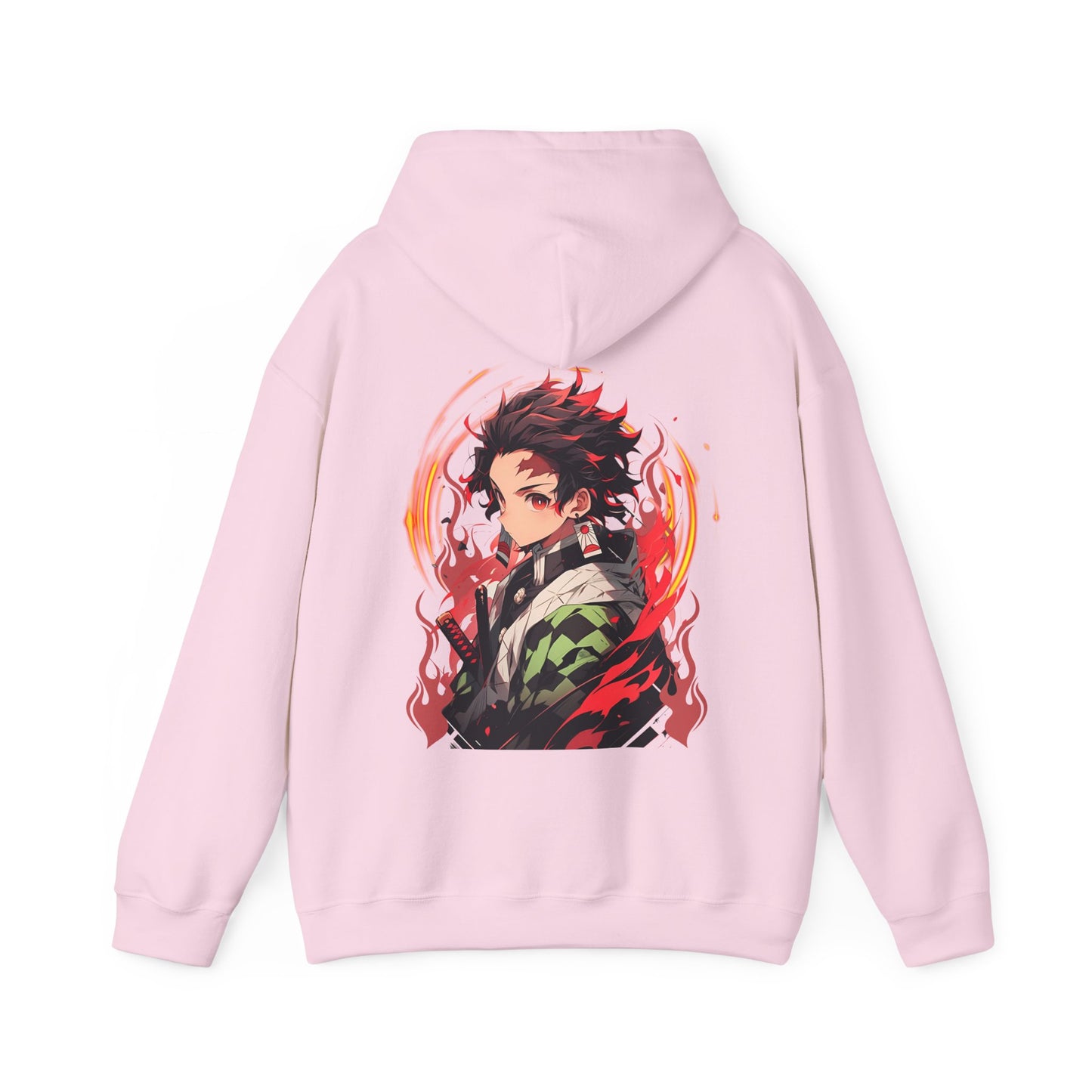 Tanjiro Kamado Back Print Hoodie – 100% Cotton Demon Slayer Anime Hoodie