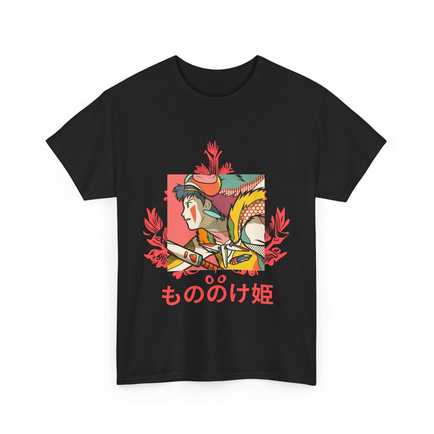 Mononoke Princess T-Shirt – Ghibli Anime Tee 100% Cotton