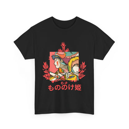 Mononoke Princess T-Shirt – Ghibli Anime Tee 100% Cotton
