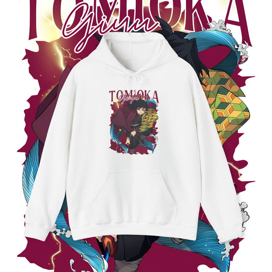Giyu Tomioka Hashira Hoodie – Premium 100% Cotton Anime Wear