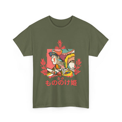 Mononoke Princess T-Shirt – Ghibli Anime Tee 100% Cotton