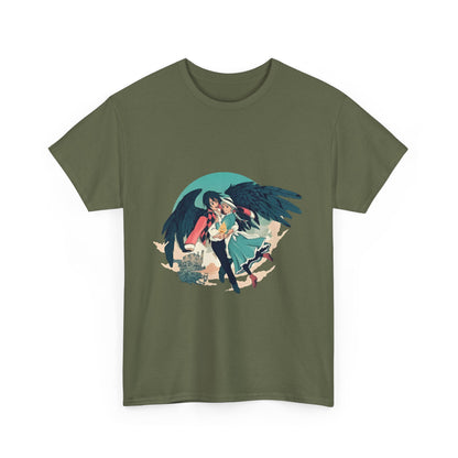 Howl And Sophie Picture T-Shirt | Studio Ghibli Cotton Anime Tee