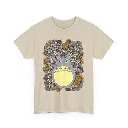 Totoro Plants T-Shirt – 100% Cotton Studio Ghibli Shirt with Totoro and Plant Design