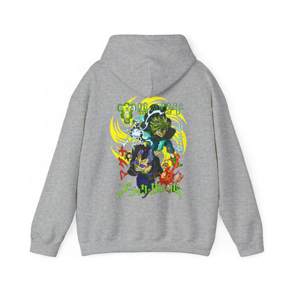 Magna and Luck Black Clover Back Print Hoodie – 100% Cotton Anime Sweatshirt for True Fans