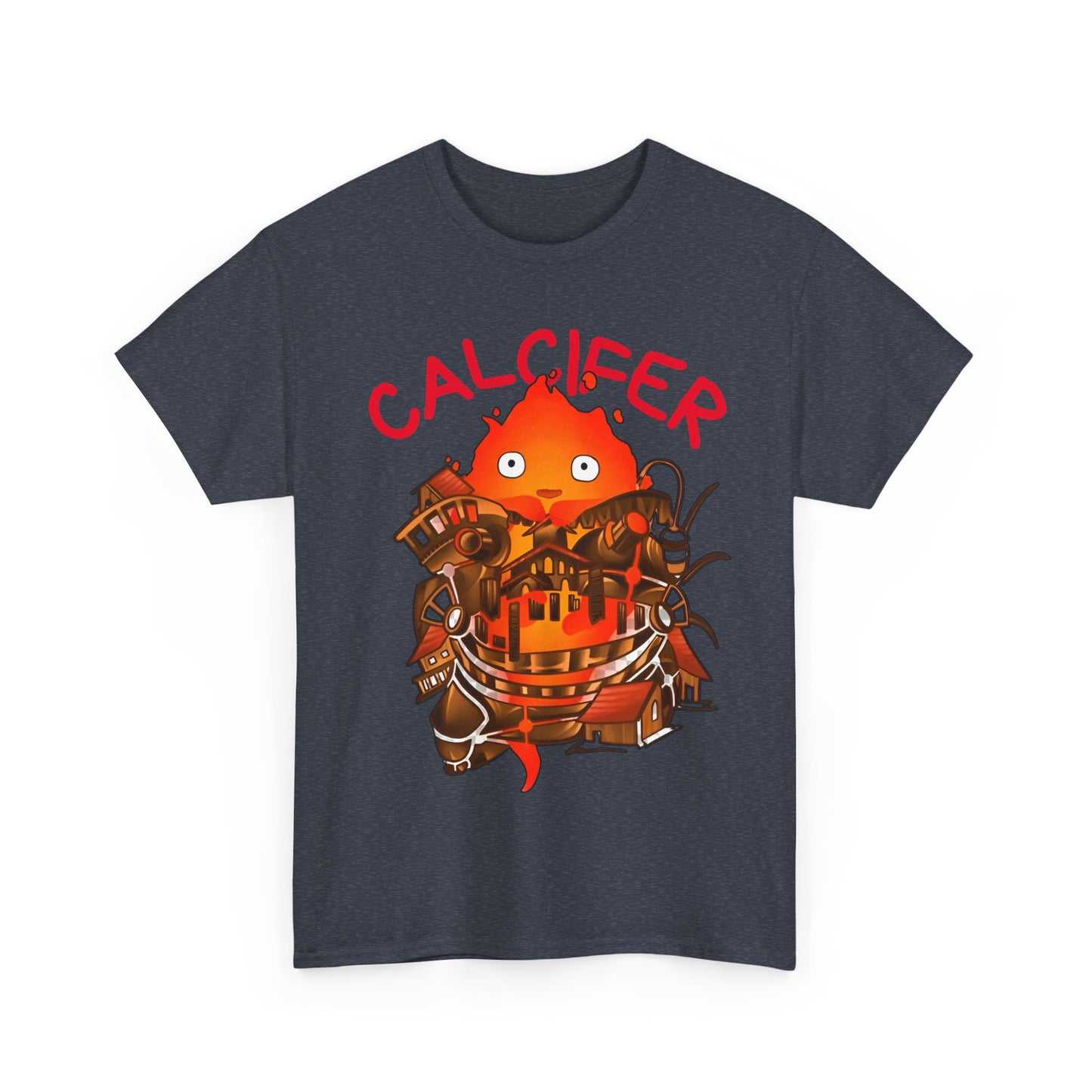 Calcifer Castle T-Shirt | 100% Cotton Howl’s Moving Castle Ghibli Tee