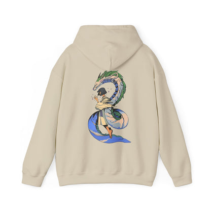 Haku Spirited Away Back Print Hoodie – 100% Cotton Studio Ghibli Anime Pullover