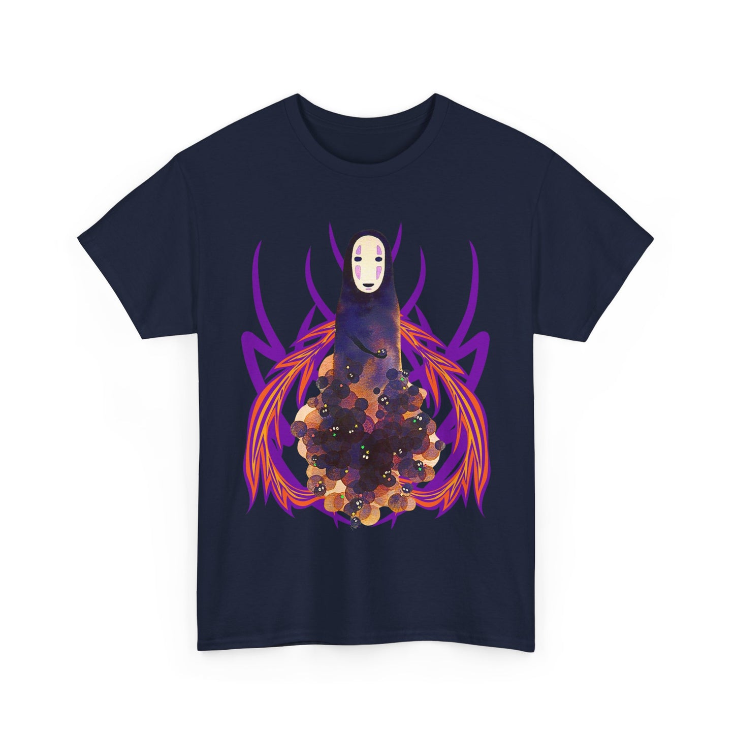 No Face T-Shirt – 100% Cotton Studio Ghibli Spirited Away Anime Tee