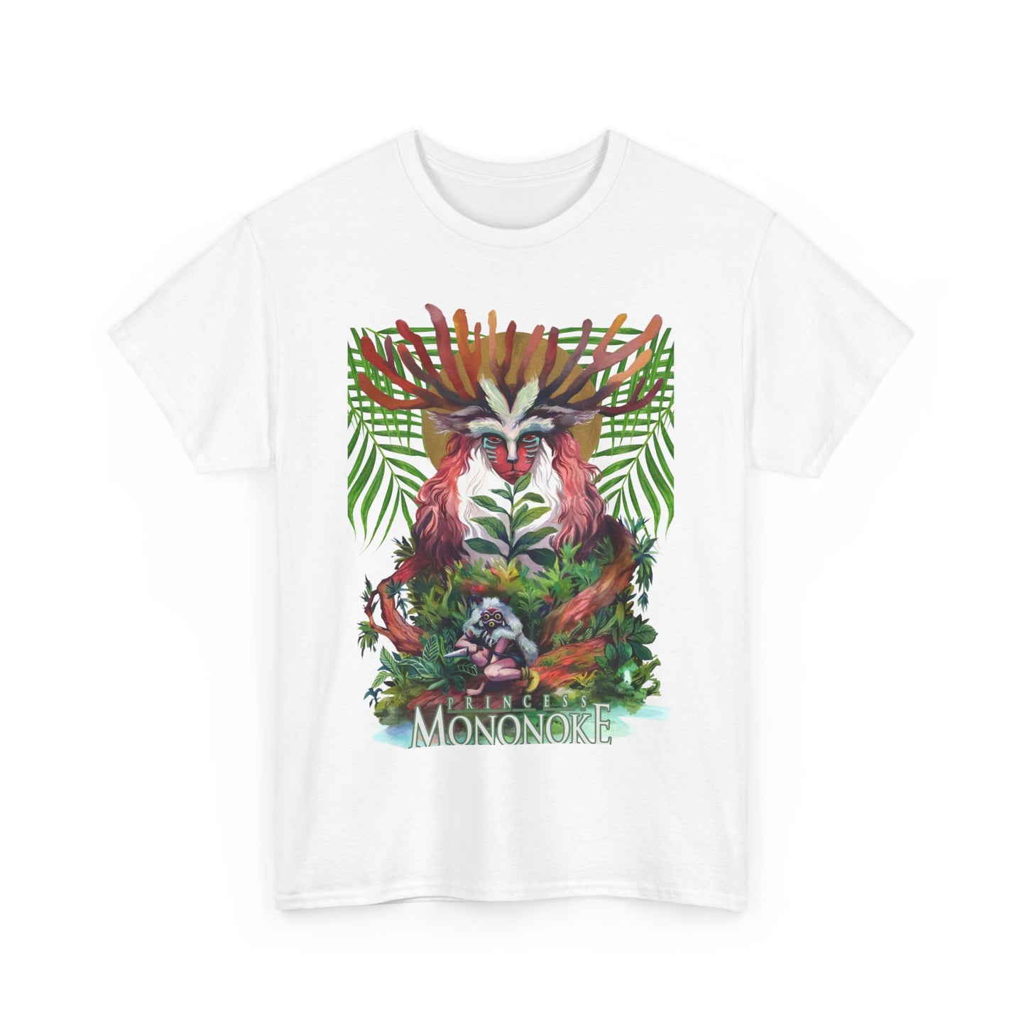 Forest Spirit T-Shirt 100% Cotton Princess Mononoke Studio Ghibli Tee