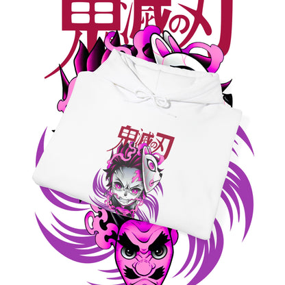 Tanjiro Kamado Mask Fury Hoodie | 100% Cotton Demon Slayer Hoodie