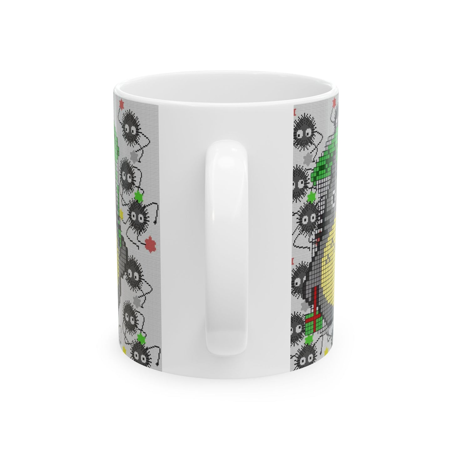 Totoro & Soot Sprites Mug – Studio Ghibli Ceramic Coffee Cup – 11oz & 15oz Anime Gift for Fans