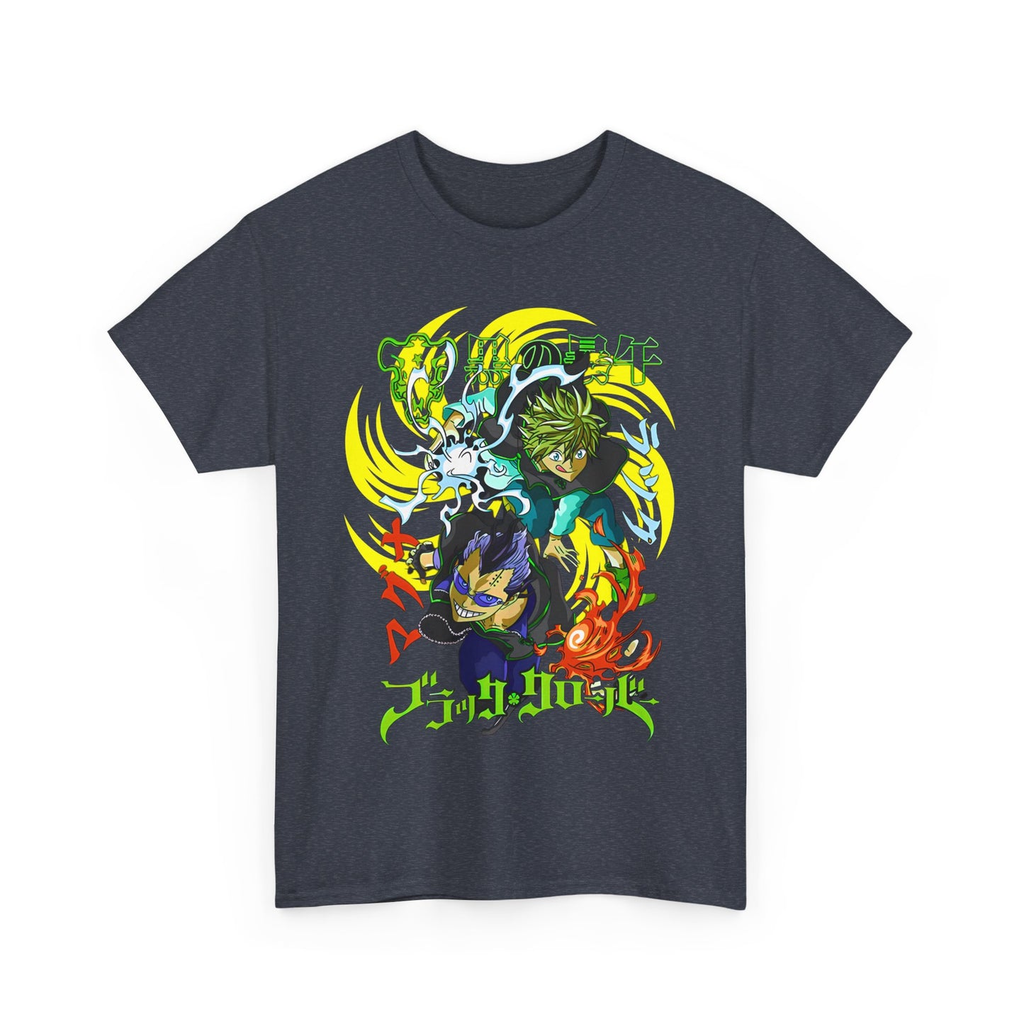 Magna and Luck Black Clover T-Shirt – 100% Cotton Anime Tee for True Magic Knights Fans