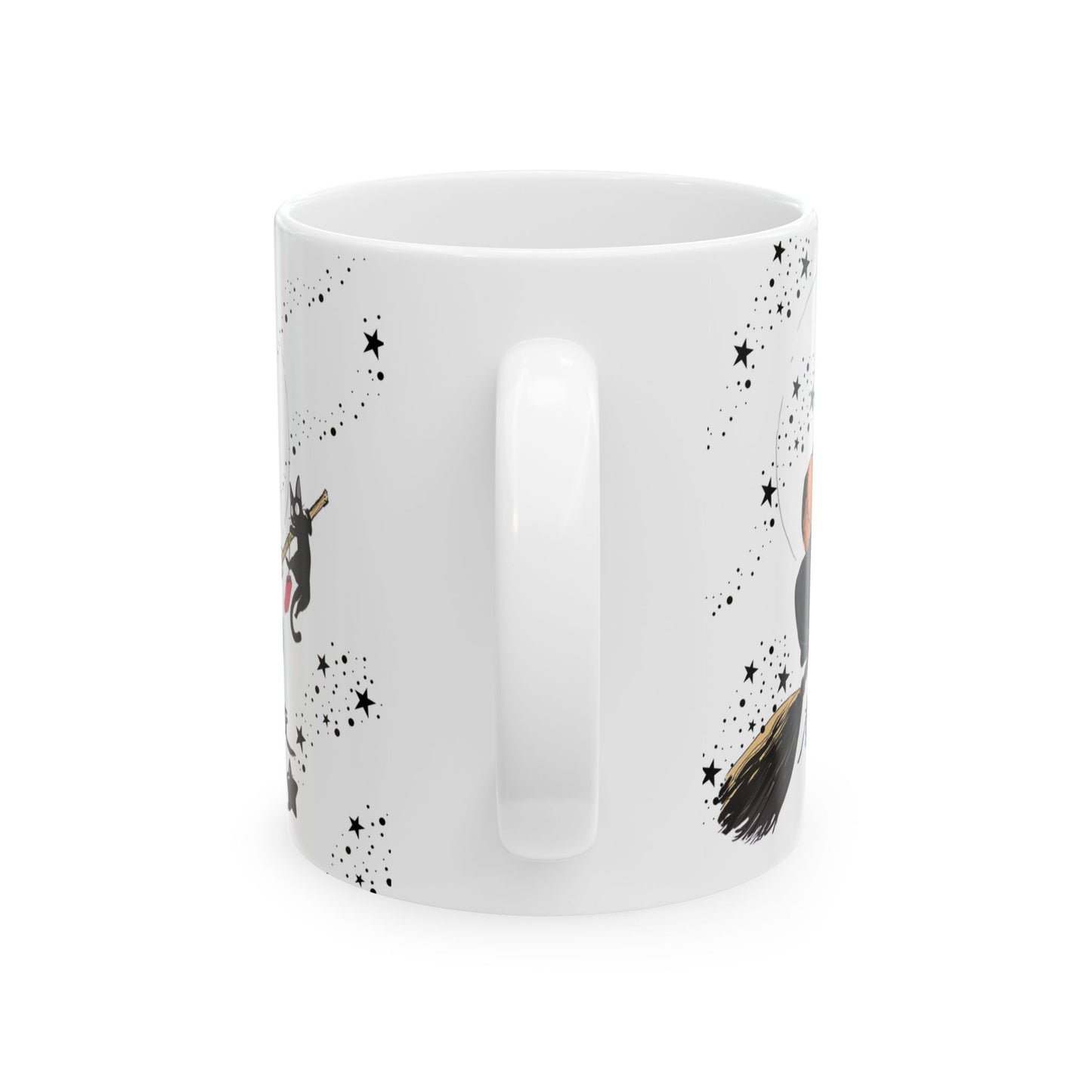 Kiki’s Delivery Service Mug – 11oz & 15oz Studio Ghibli Ceramic Coffee Cup – Cute Anime Gift for Fans