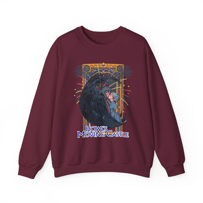 Howl’s Moving Castle Sweatshirt – 100% Cotton Anime Pullover for Studio Ghibli Fans