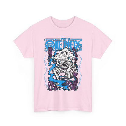Luffy Gear Transformation T-Shirt – 100% Cotton Anime Tee | One Piece Gear 5 Shirt