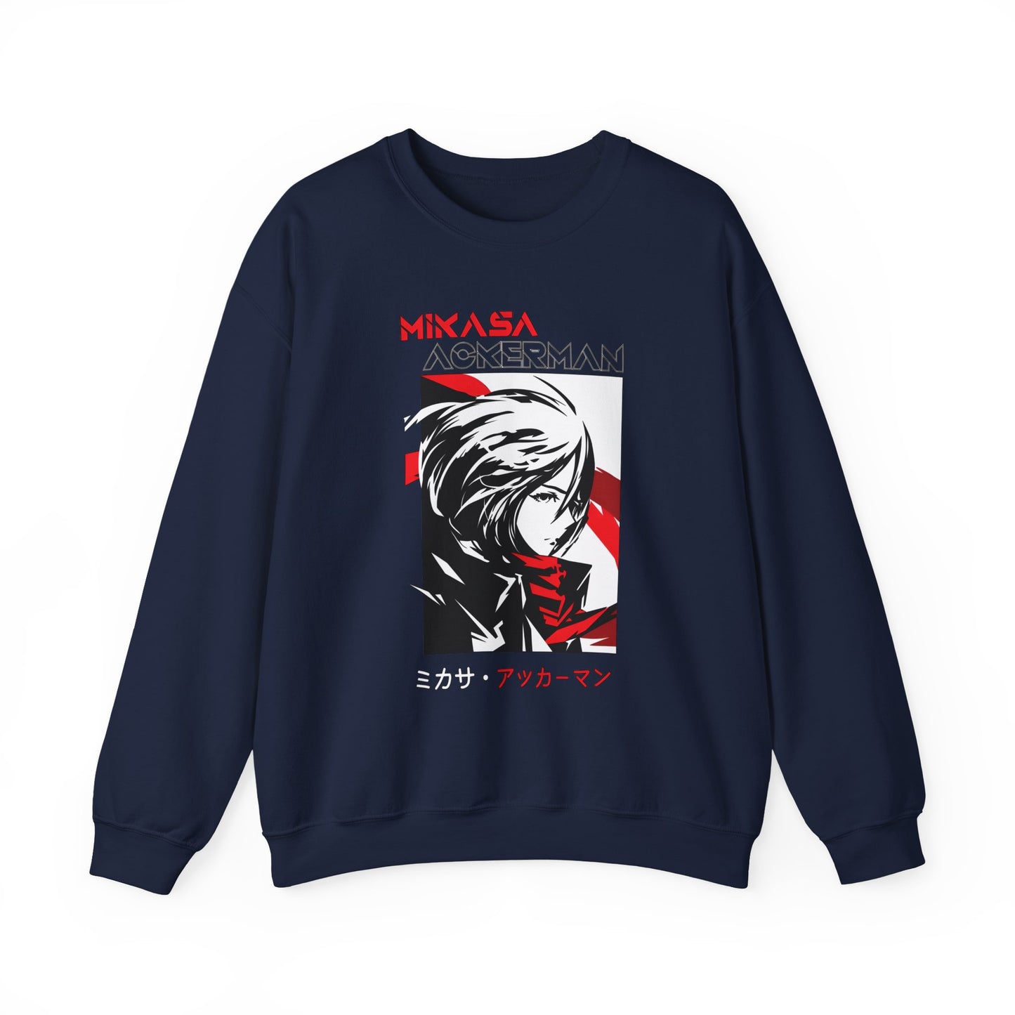 Mikasa Ackerman Sweatshirt – 100% Cotton Attack on Titan Anime Pullover for Fans