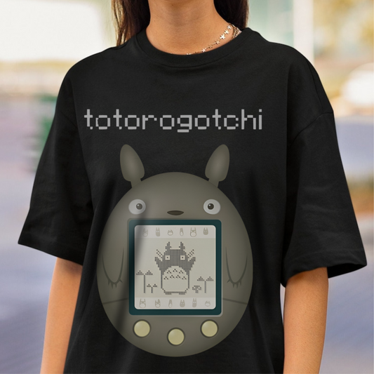 Totoro Tamagotchi T-Shirt | 100% Cotton Studio Ghibli Anime Tee
