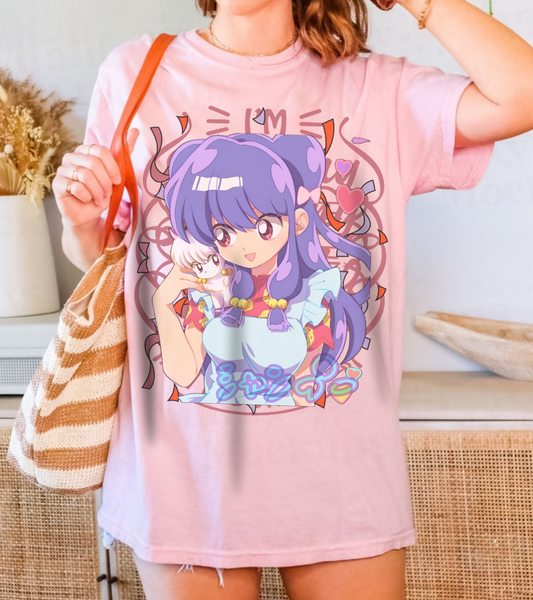 Shampoo Ranma T-Shirt – 100% Cotton Retro Anime Tee for Classic Fans