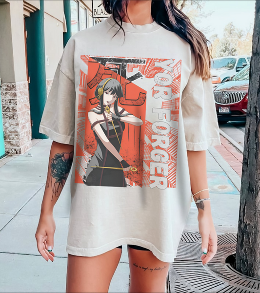 Yor Forger T-Shirt – 100% Cotton Spy x Family Anime Tee for Fans