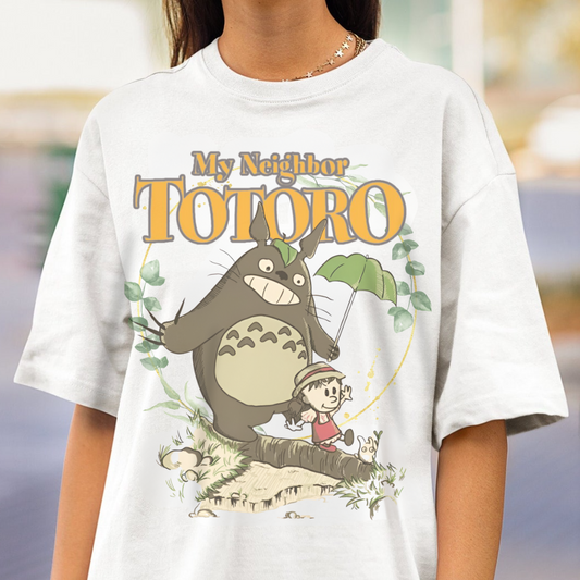 My Neighbor Totoro Cute T-Shirt 100% Cotton Studio Ghibli Tee