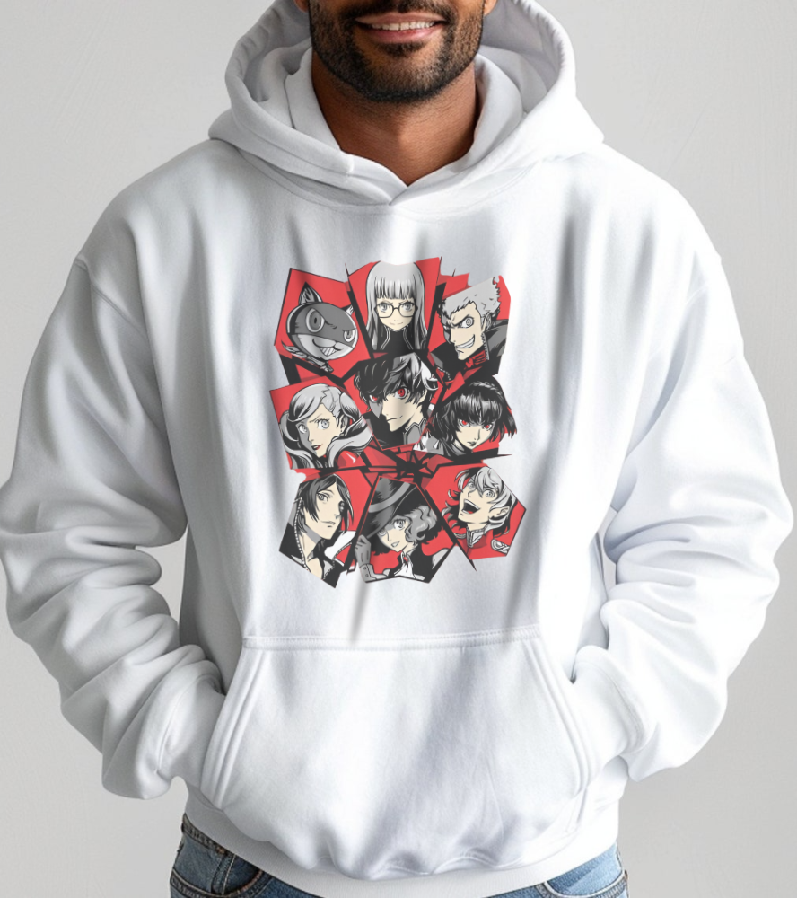 Persona 5 Hoodie – 100% Cotton Gamer Apparel | Phantom Thieves Anime Hoodie