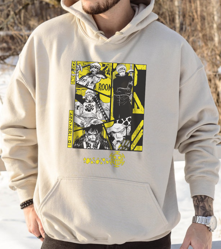 Trafalgar Law One Piece Hoodie – 100% Cotton Anime Hoodie for Fans