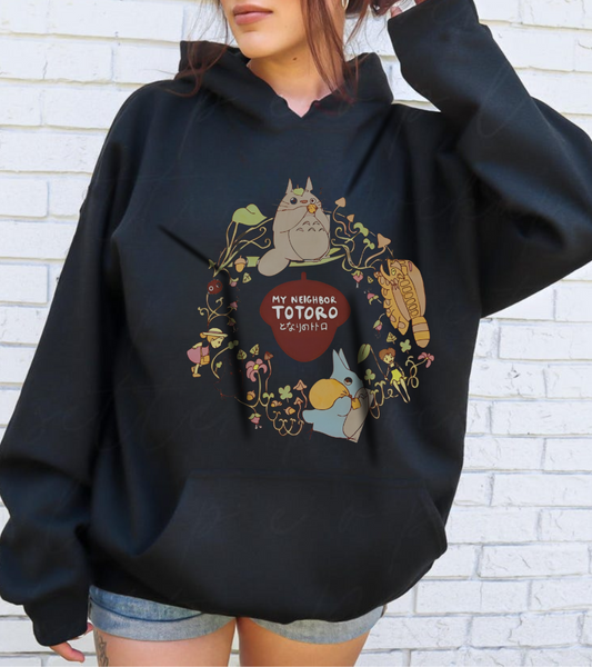 My Neighbor Totoro Hoodie – 100% Cotton Studio Ghibli Anime Sweatshirt for Fans