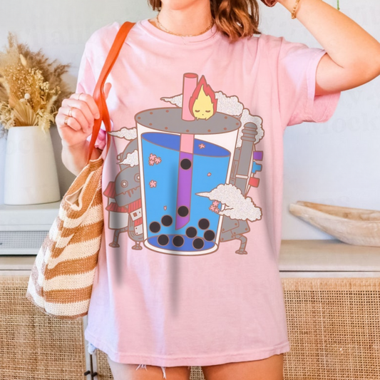 Howl’s Moving Castle Smoothie T-Shirt | 100% Cotton Studio Ghibli Anime Tee