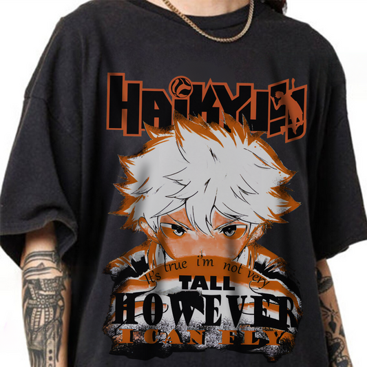 Haikyuu Anime T-Shirt – 100% Cotton Volleyball Team Shirt for Anime Fans