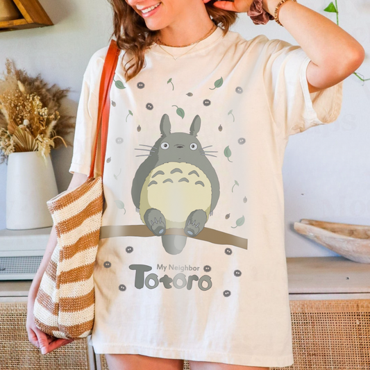 Totoro Cute T-Shirt – 100% Cotton Studio Ghibli Anime Tee