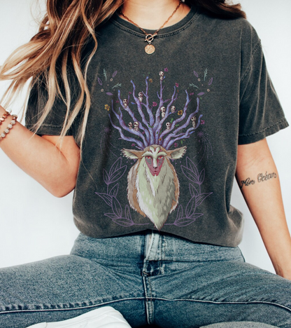 Forest Spirit T-Shirt – 100% Cotton Princess Mononoke Shirt | Studio Ghibli Forest God Tee