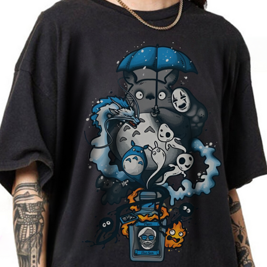 Totoro Magic Ghibli T-Shirt – 100% Cotton Studio Ghibli Tee