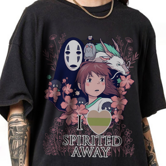 Spirited Away T-Shirt 100% Cotton Studio Ghibli Anime Tee