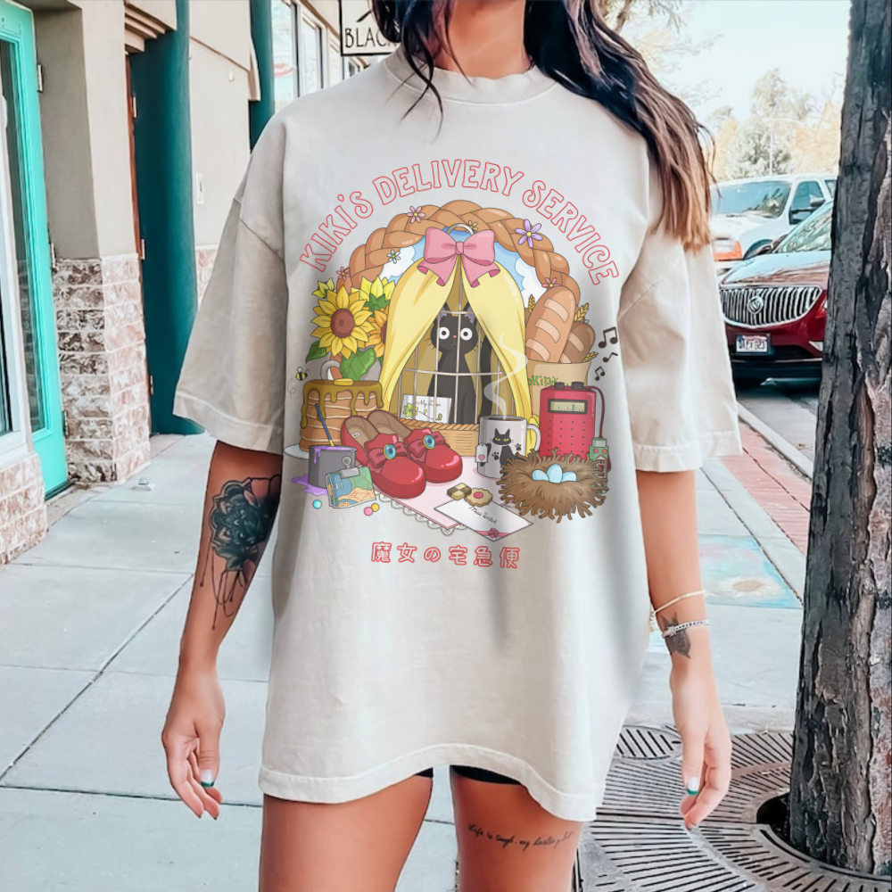Kiki’s Delivery Service Breakfast T-Shirt | Studio Ghibli Anime Tee