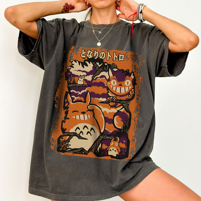 My Neighbor Totoro T-Shirt 100% Cotton | Studio Ghibli Fantasy Anime Tee