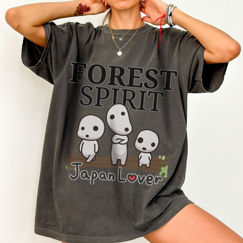 Kodamas Princess Mononoke T-Shirt 100% Cotton Studio Ghibli Tee