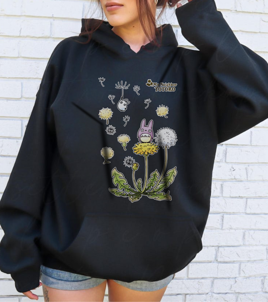 My Neighbor Totoro Woods Hoodie – 100% Cotton Studio Ghibli Forest Pullover
