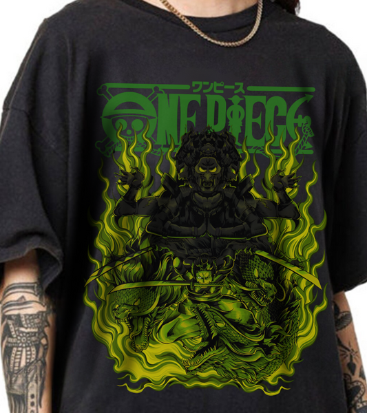Roronoa Zoro One Piece T-Shirt – 100% Cotton Anime Tee for Swordsman Fans