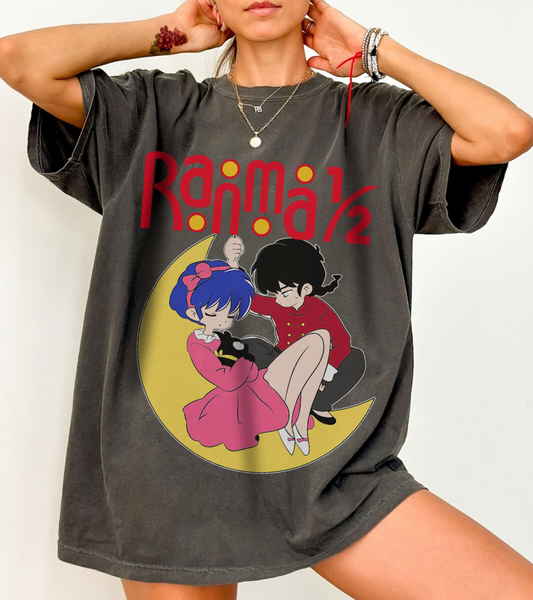 Ranma ½ Love T-Shirt – 100% Cotton Anime Tee Featuring Romantic Classic Art