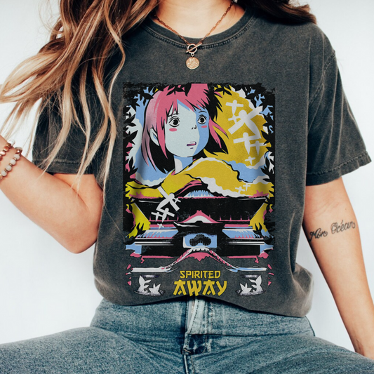 Spirited Away Japan Art T-Shirt | 100% Cotton Studio Ghibli Tee