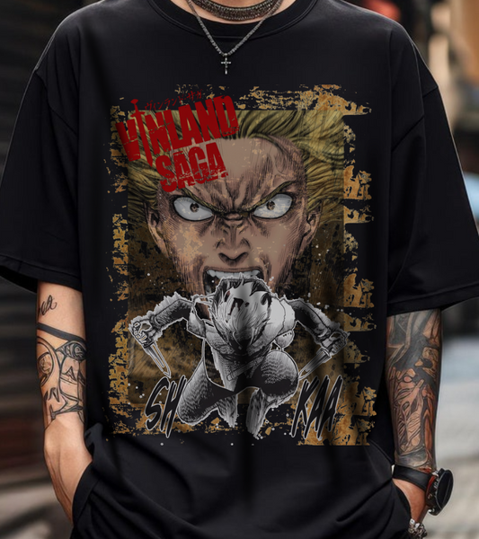 Thorfinn Vinland Saga T-Shirt – 100% Cotton Viking Anime Shirt for Fans