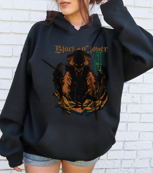 Black Clover Mythology Hoodie – 100% Cotton Anime Hoodie for Magic and Fantasy Lovers