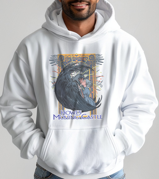 Howl’s Moving Castle Hoodie – 100% Cotton Studio Ghibli Pullover for Anime Fans