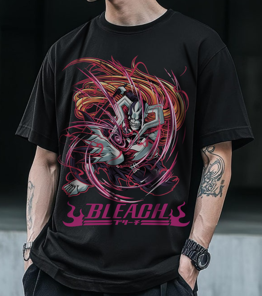 Ichigo Kurosaki Bleach T-Shirt – 100% Cotton Anime Tee for Bleach Fans
