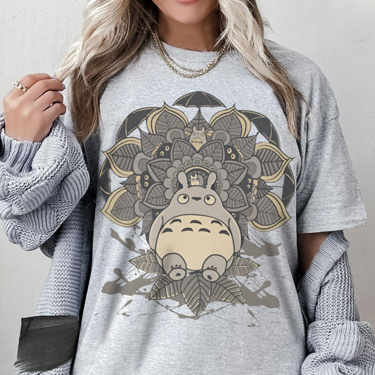 My Neighbor Totoro Art T-Shirt 100% Cotton Studio Ghibli Anime Tee