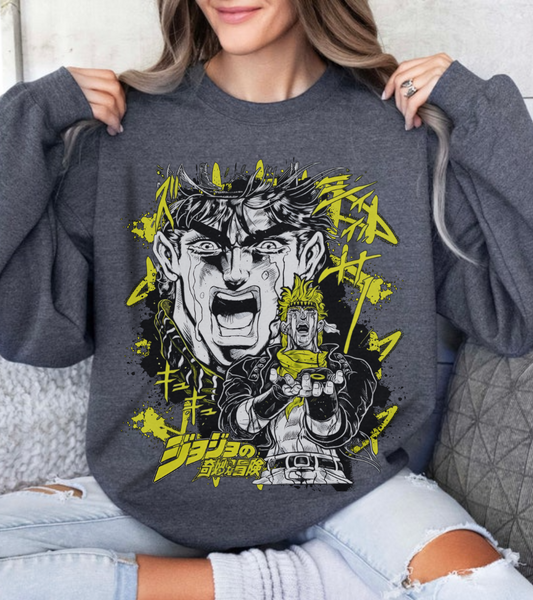 Joestar Sweatshirt – 100% Cotton JoJo’s Bizarre Adventure Pullover for Anime Fans