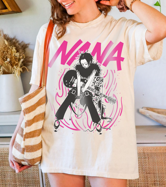 Nana Osaki Anime T-Shirt – 100% Cotton Punk Rock Style Tee for NANA Fans