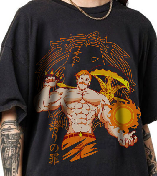 Escanor Seven Deadly Sins T-Shirt – 100% Cotton Anime Tee for Lion’s Sin of Pride Fans