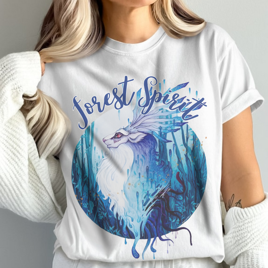 Forest Spirit Anime Ghibli T-Shirt 100% Cotton | Studio Ghibli Graphic Tee