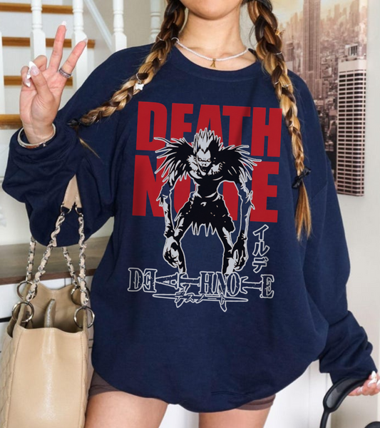 Ryuk Shinigami Death Note Sweatshirt – 100% Cotton Anime Pullover for Dark Anime Fans